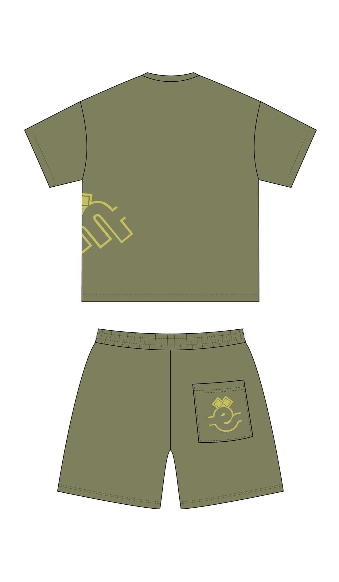 Ensemble kaki